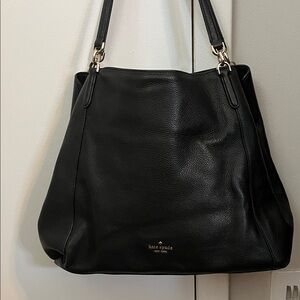 Kate Spade Black Pebbled Leather Shoulder Bag